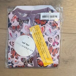Little Sleepies Pink Butterfly Pajama Set